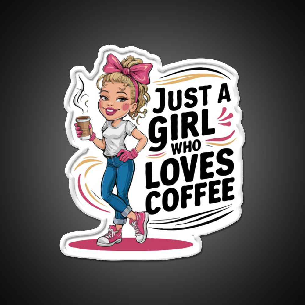 Coffee Lover Girl Vibes Cafe Led Neon Sign Espresso Bar Art Rgb Color
