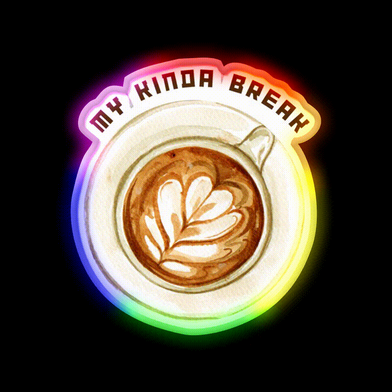 Coffee Lover Morning Motivation Cafe Led Neon Sign Espresso Bar Art Rgb Color