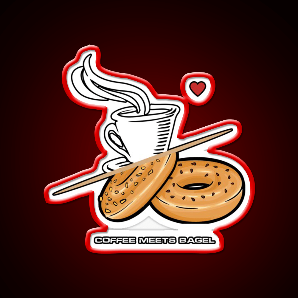 Coffee Meets Bagel Snack Food Led Neon Sign Rgb Color - Shineneon