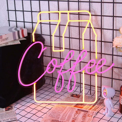 Coffee Milk Carton Neon Sign | Shineneon