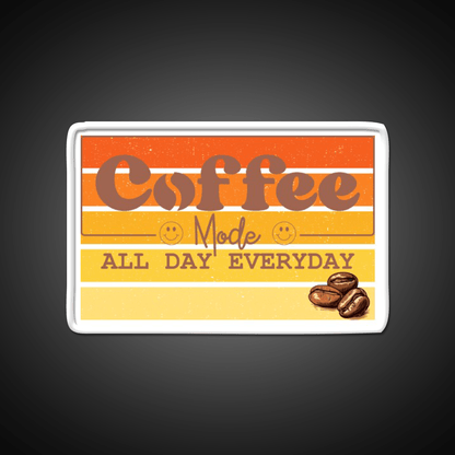 Coffee Mode All Day Everyday Cafe Led Neon Sign Espresso Bar Art Rgb Color - Shineneon