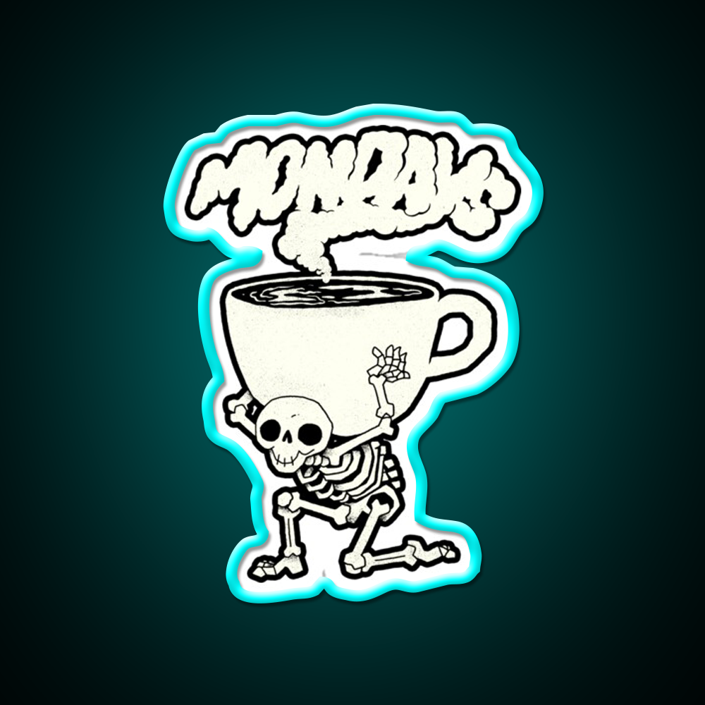 Coffee Monday Cafe Led Neon Sign Espresso Bar Art Rgb Color