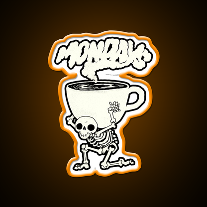 Coffee Monday Cafe Led Neon Sign Espresso Bar Art Rgb Color