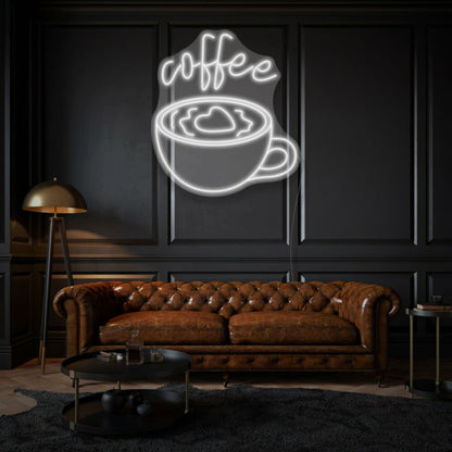 Coffee Mug Neon Essential Morning Ritual | Shineneon