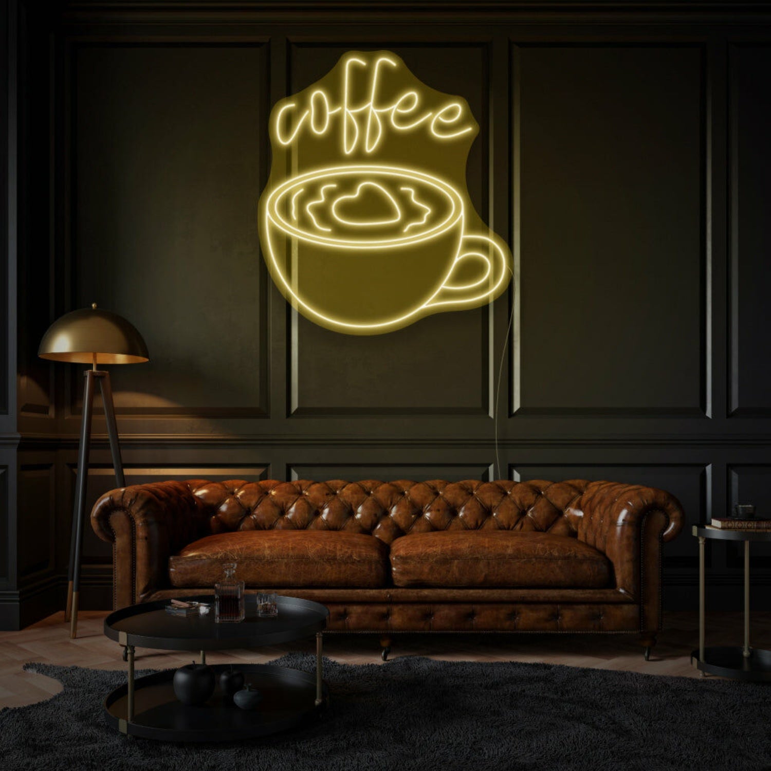 Coffee Mug Neon Essential Morning Ritual | Shineneon