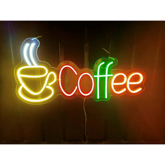 Coffee Neon Sign Led Home Decor Signs