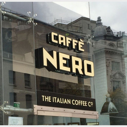 Coffee Nero 3D Frontlit Channel Letters Led Light Sign - Shineneon