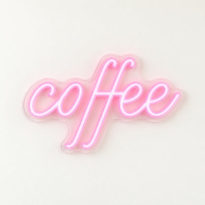 Coffee LED Neon Sign - natural light view