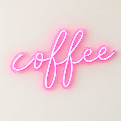 Coffee LED Neon Sign - natural light view