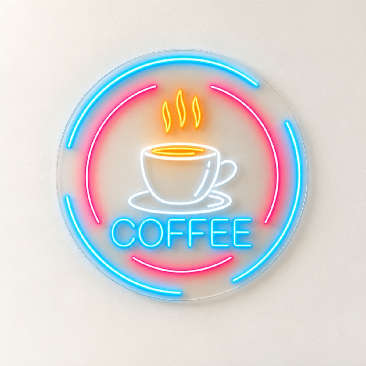 Coffee LED Neon Sign - natural light view