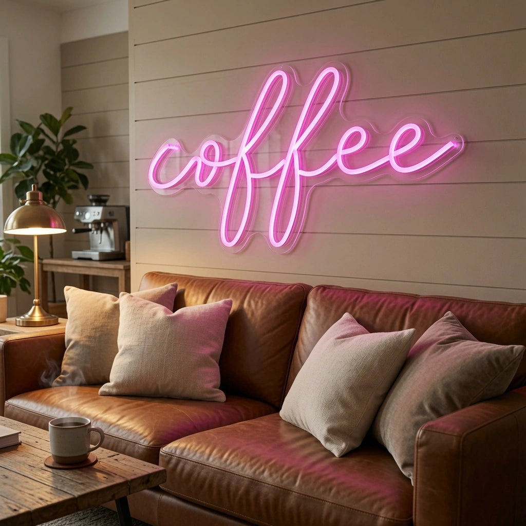 Coffee On A Pillow LED Neon Sign - 02 High-Converting Product Image