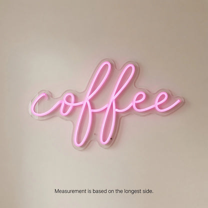 Coffee On A Pillow LED Neon Sign - 04 Size Image