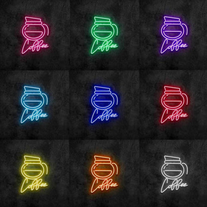 Coffee Pot Neon Sign | Shineneon