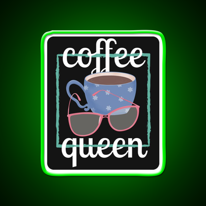 Coffee Queen For Coffee Lovers Cafe Led Neon Sign Espresso Bar Art Rgb Color