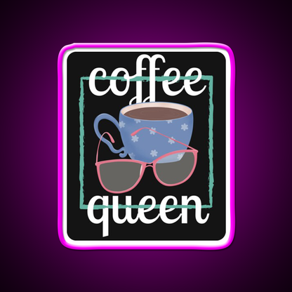Coffee Queen For Coffee Lovers Cafe Led Neon Sign Espresso Bar Art Rgb Color