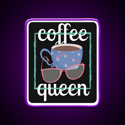 Coffee Queen For Coffee Lovers Cafe Led Neon Sign Espresso Bar Art Rgb Color