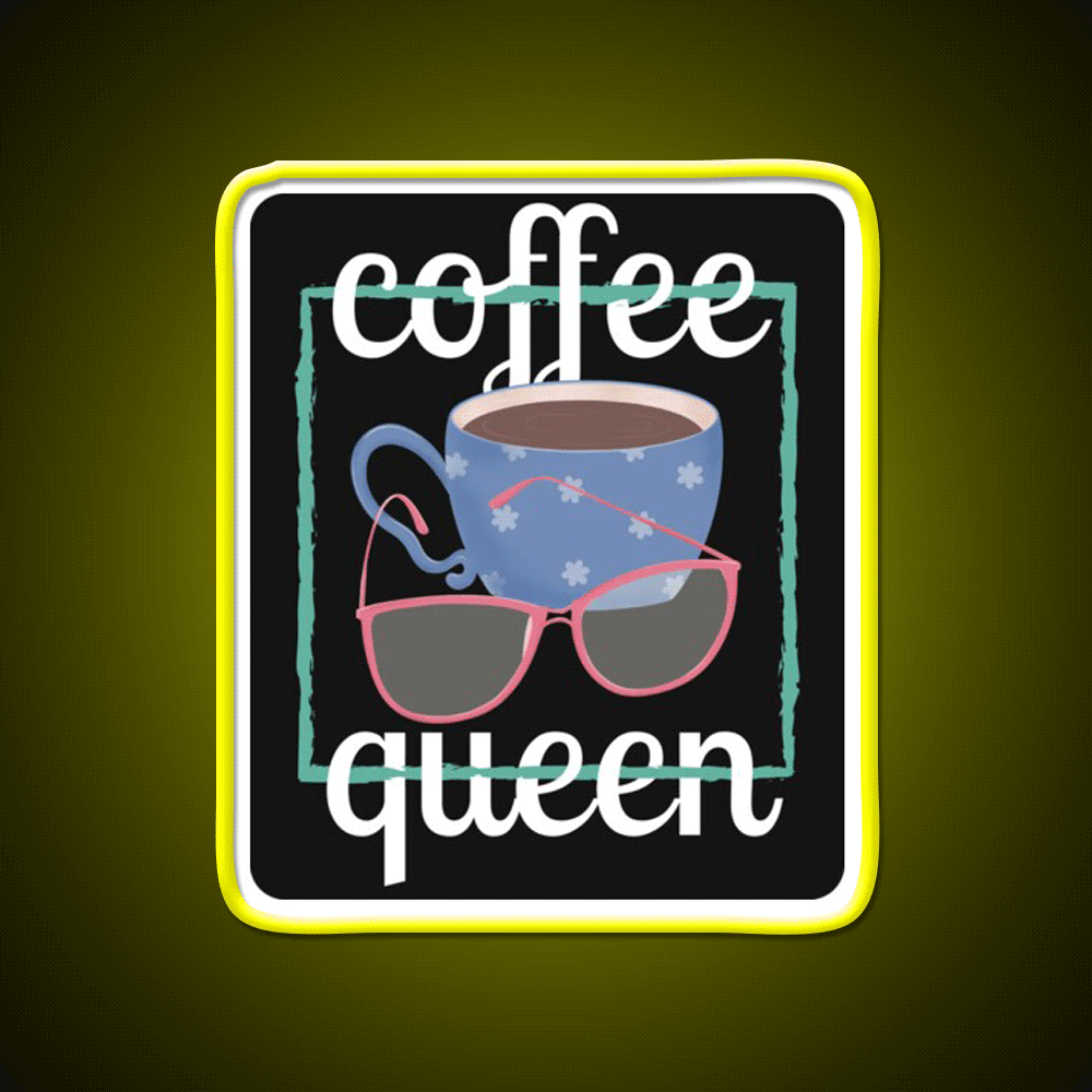 Coffee Queen For Coffee Lovers Cafe Led Neon Sign Espresso Bar Art Rgb Color