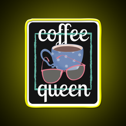 Coffee Queen For Coffee Lovers Cafe Led Neon Sign Espresso Bar Art Rgb Color