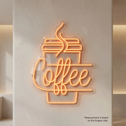 Coffee Restaurant Wall Decor LED Neon Sign - 04 Size Image