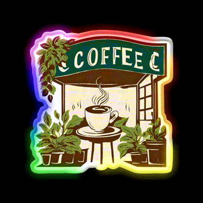 Coffee Shop Cafe Led Neon Sign Espresso Bar Art Rgb Color