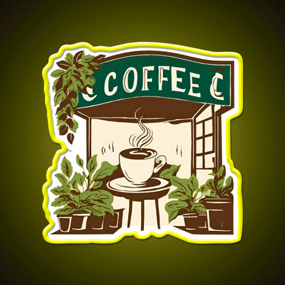 Coffee Shop Cafe Led Neon Sign Espresso Bar Art Rgb Color