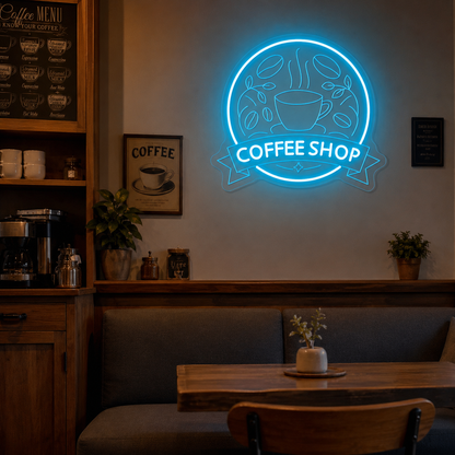 Coffee Shop LED Neon Sign Wall Neon Sign - 03 Real Lifestyle Scene