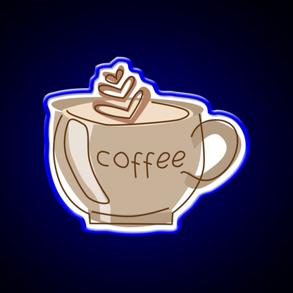 Coffee Snack Food Led Neon Sign Rgb Color