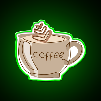 Coffee Snack Food Led Neon Sign Rgb Color