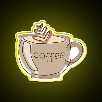 Coffee Snack Food Led Neon Sign Rgb Color