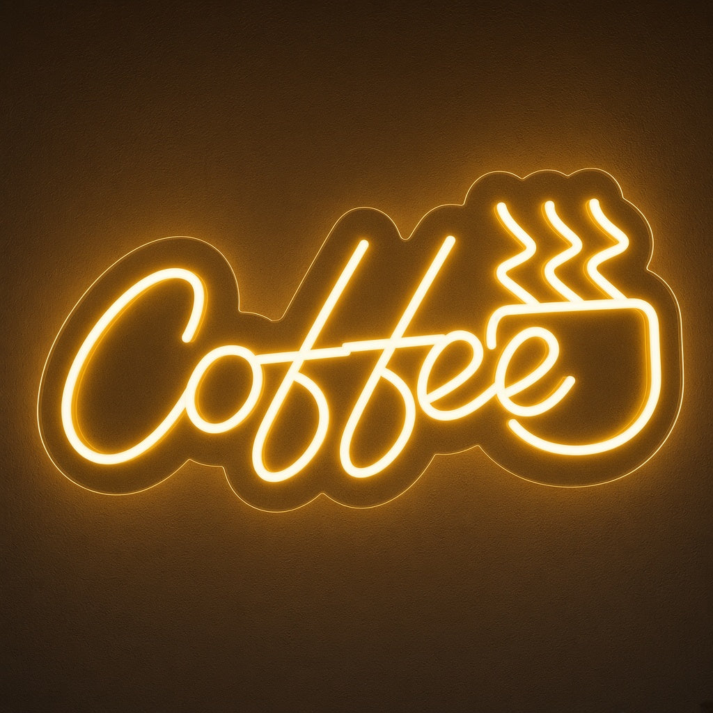 Coffee Steaming Mug LED Neon Sign - product hero