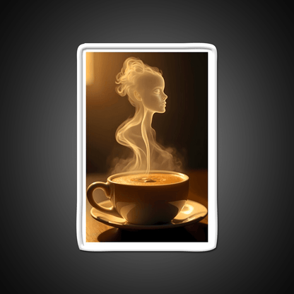 Coffee Surrealism Art Cafe Led Neon Sign Espresso Bar Art Rgb Color - Shineneon