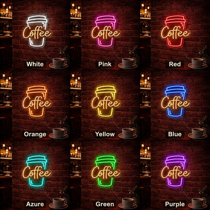 Coffee Takeaway Cup LED Neon Sign - Shineneon