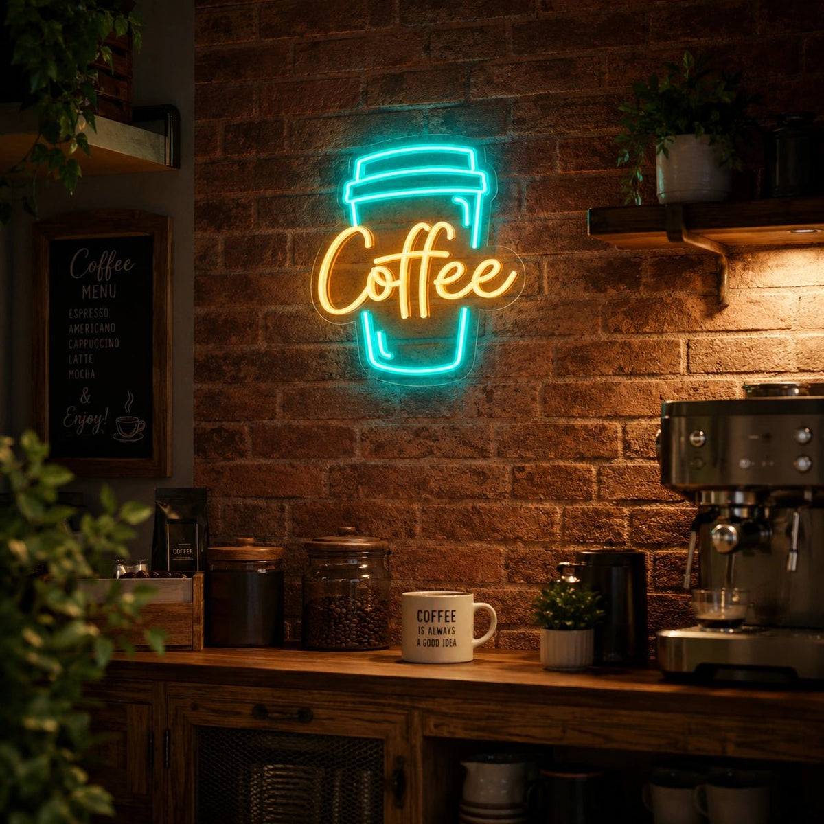 Coffee Takeaway Cup LED Neon Sign - Shineneon