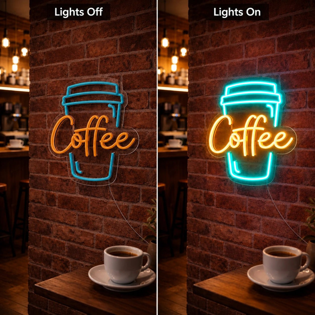 Coffee Takeaway Cup LED Neon Sign - Shineneon