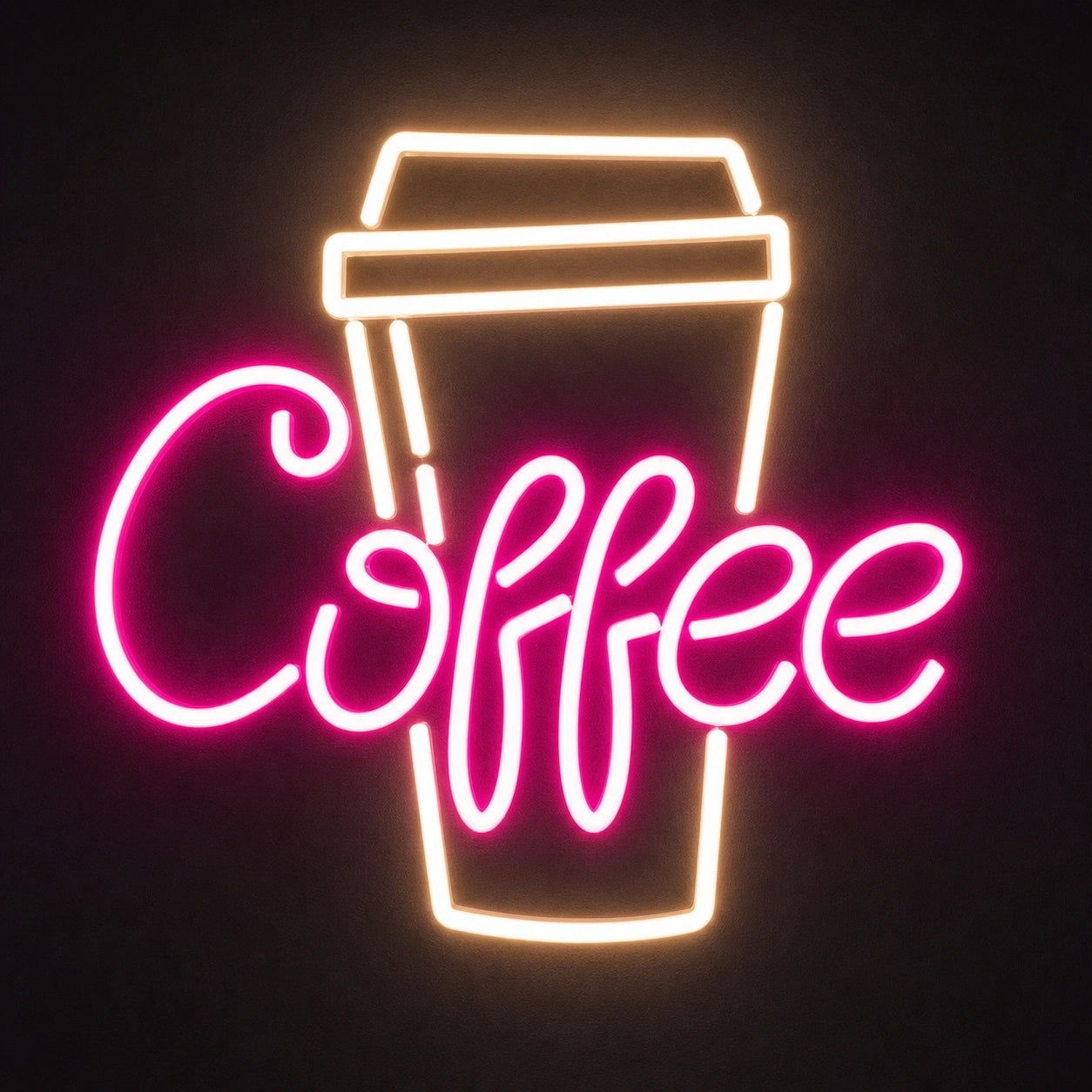 Coffee Takeaway Cup LED Neon Sign Garage Neon Sign main product image