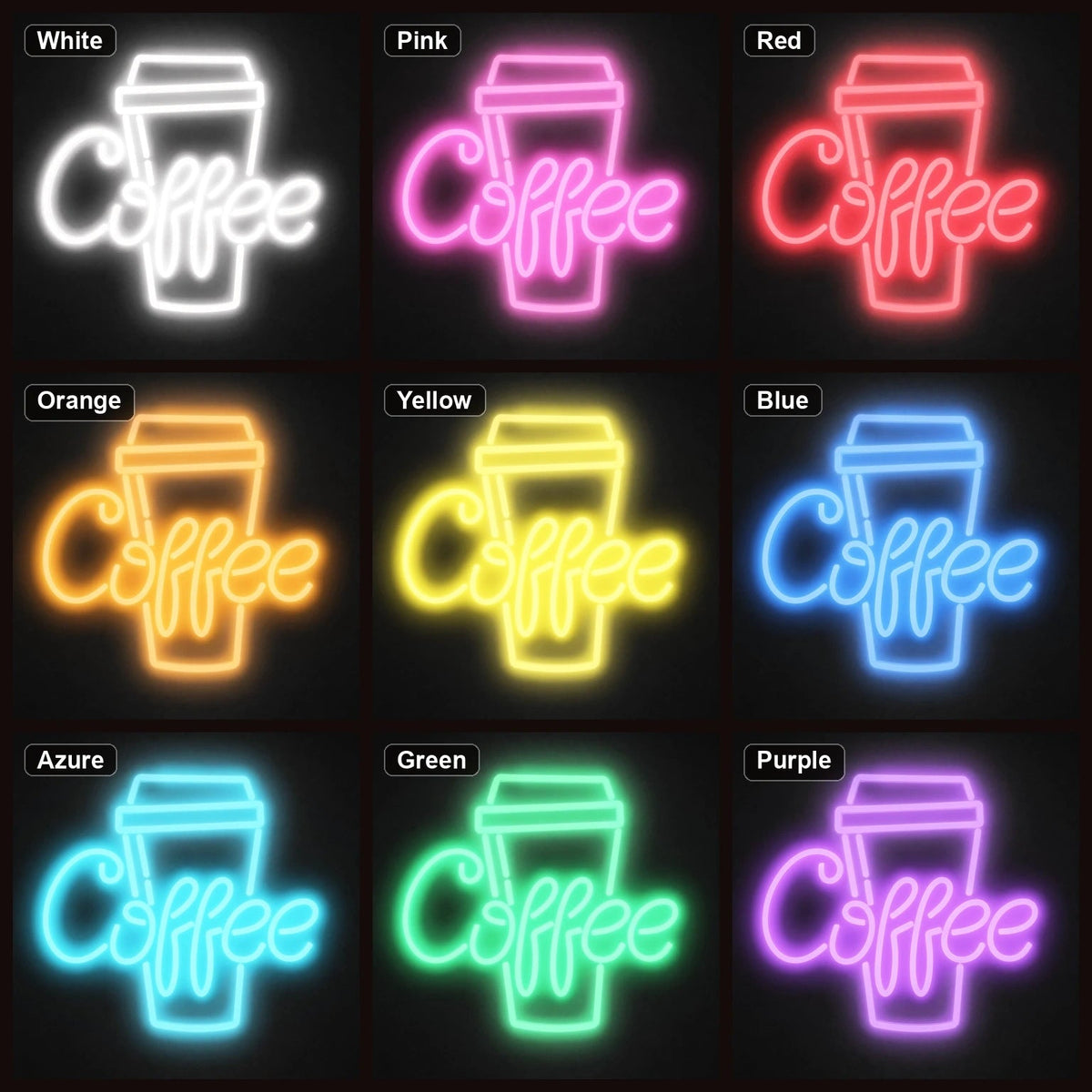 Coffee Takeaway Cup LED Neon Sign Garage Neon Sign - Shineneon