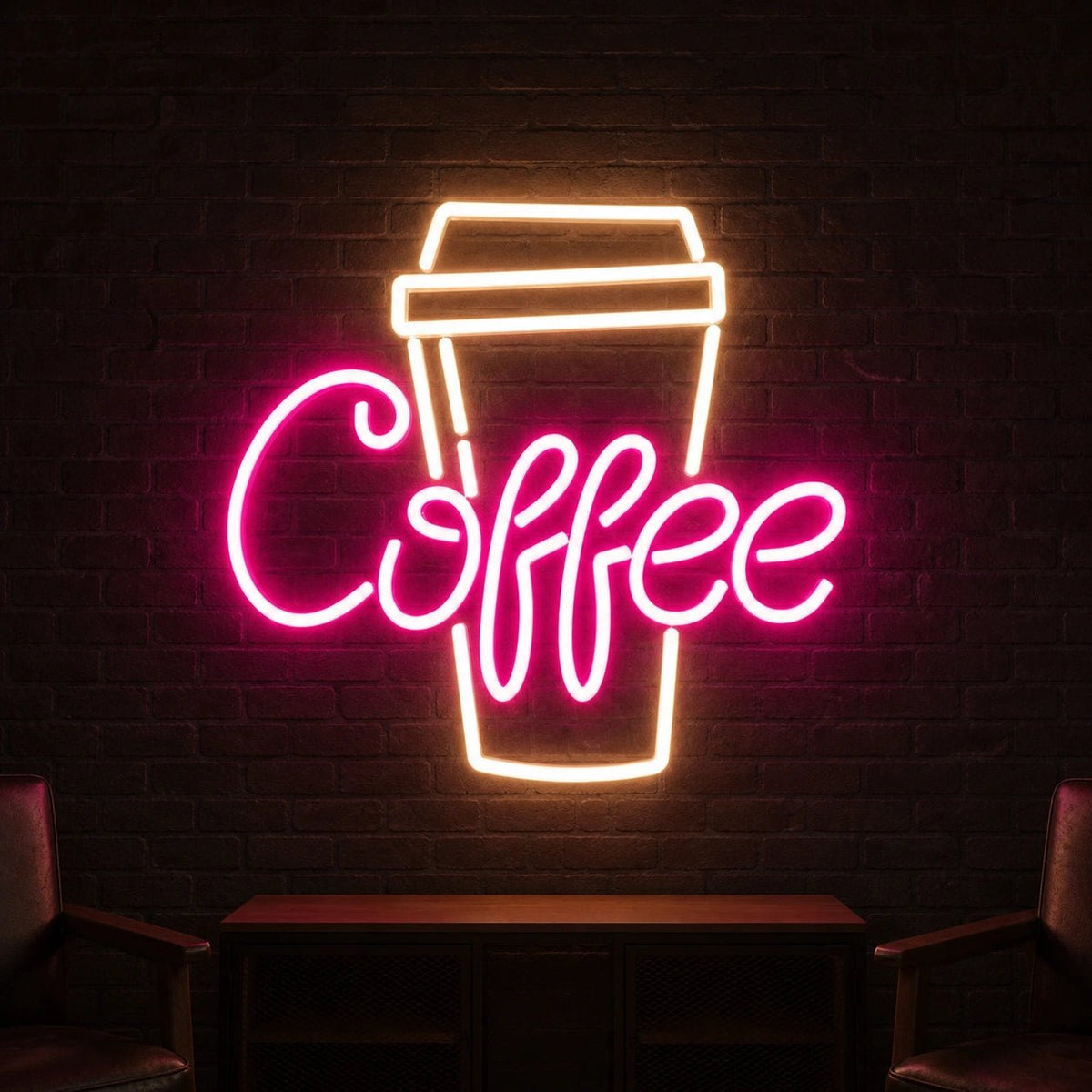 Coffee Takeaway Cup LED Neon Sign Garage Neon Sign - Shineneon