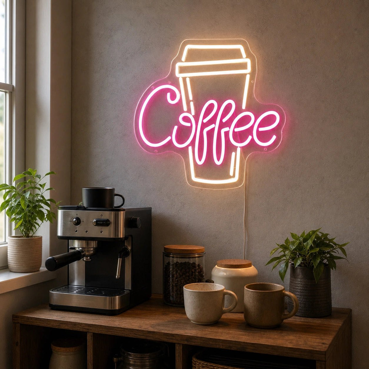 Coffee Takeaway Cup LED Neon Sign Man Cave Neon Sign - Shineneon