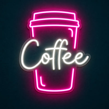 Coffee Takeaway Cup LED Neon Sign - product hero