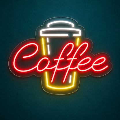 Coffee Takeaway Cup LED Neon Sign - product hero