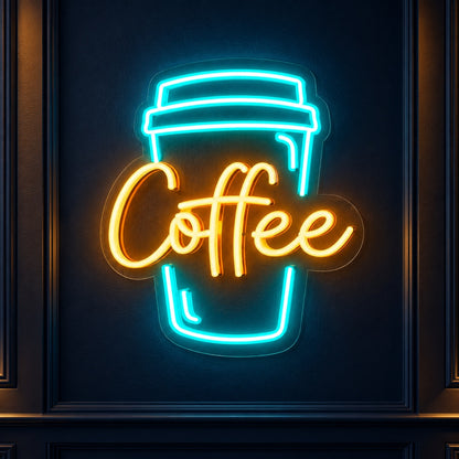 Coffee Takeaway Cup LED Neon Sign - product hero