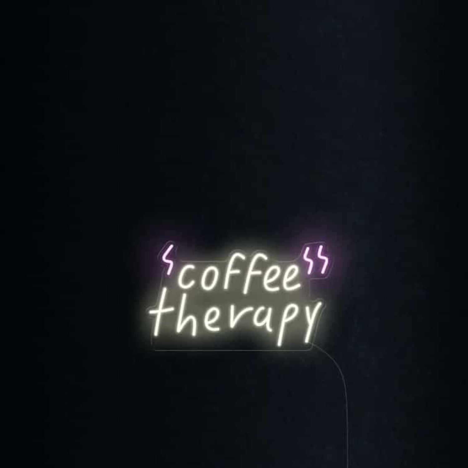 Coffee Therapy Led Neon Sign Wall Art | Shineneon