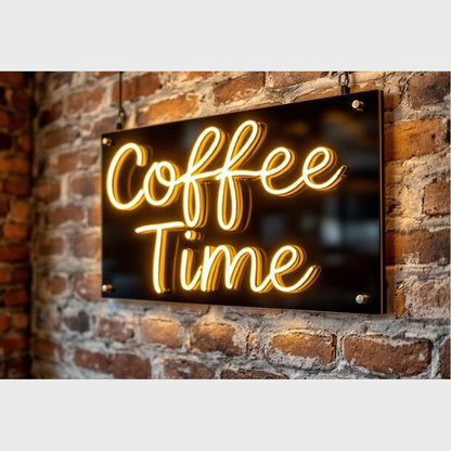 Coffee Time 3D Backlit Channel Letters Led Light Sign