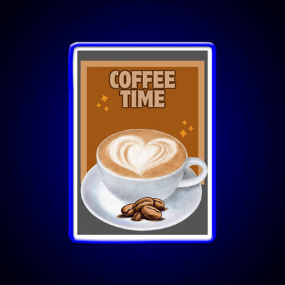 Coffee Time Cafe Led Neon Sign Espresso Bar Art Rgb Color - Shineneon
