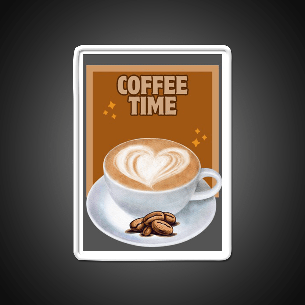 Coffee Time Cafe Led Neon Sign Espresso Bar Art Rgb Color - Shineneon