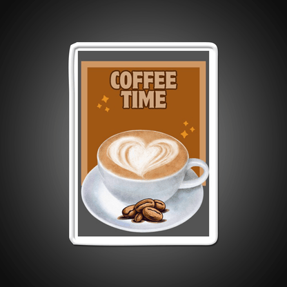 Coffee Time Cafe Led Neon Sign Espresso Bar Art Rgb Color - Shineneon