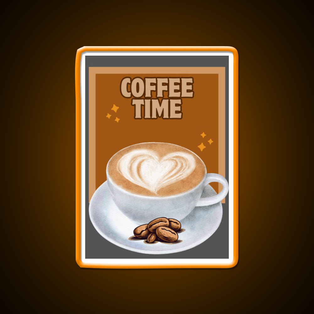 Coffee Time Cafe Led Neon Sign Espresso Bar Art Rgb Color - Shineneon