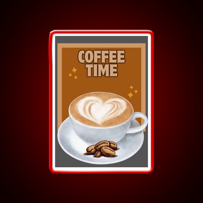 Coffee Time Cafe Led Neon Sign Espresso Bar Art Rgb Color - Shineneon