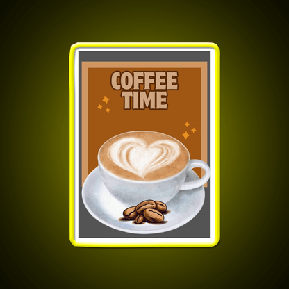 Coffee Time Cafe Led Neon Sign Espresso Bar Art Rgb Color - Shineneon