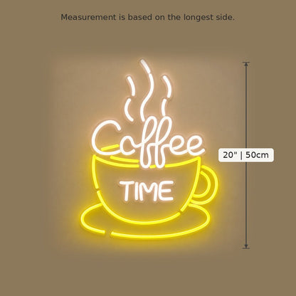 Coffee Time Cup LED Neon Sign - Shineneon
